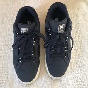 Final sale . FILA navy sneakers